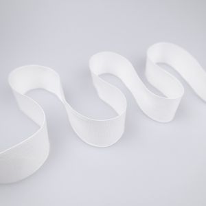 Kokvilnas ripsa lente 30 mm / Balts 101