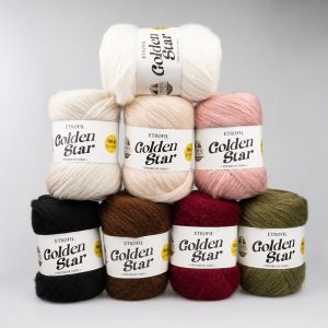 Etrofil Golden Star dzija ar merīnvilnu 100 g / Dažādas krāsas