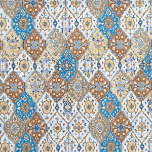 Kokvilnas poplīns Mosaic / Zils