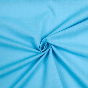 Vienkrāsains kokvilnas audums / Zils