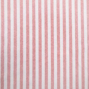 Svītrains kokvilnas audums / Sarkans