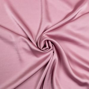 Luksusa vienkrāsaina mākslīgā zīda audums / Pūderrozā