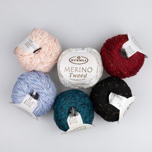 Dzija Stenli Merino Tweed 50 g / Dažādi toņi
