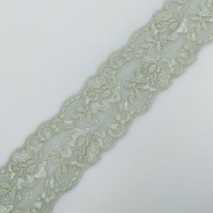 Elastīgas mežģīnes D24 / Gaiši zaļš 5cm