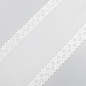 Elastīgas mežģīnes D37 / Balts 16cm