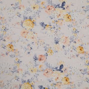 Broderie anglaise audums ar digitālo apdruku / D17
