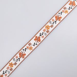 Aukla ar tauriņu rakstu, 10 mm / Brūns