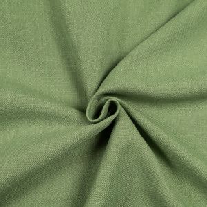 Dekoratīvais audums ar lina piejaukumu Linen Blend / Zaļa