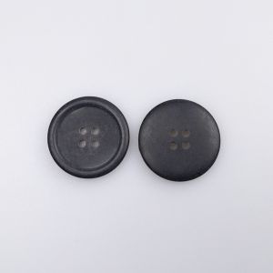 Vienkārša poga 25 mm / Melns