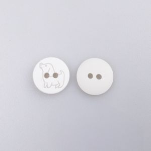Plastmasas poga Suns / Balta