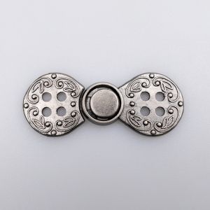 Norvēģu stila aizdares āķītis 20 mm / Sudraba