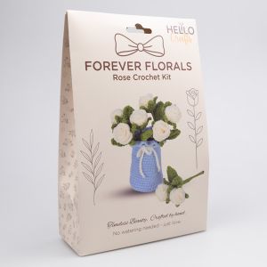 Amigurumi komplekts Forever Florals / Baltas rozes