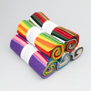Filca lokšņu komplekts rokdarbiem, 10 gab., 153 × 153 mm / Dažadi toņi