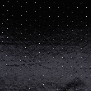 Kleitu samts Dew drops / 610 Melns / Sudraba