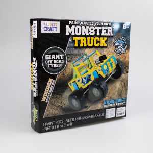 Bērnu Monster Truck modeļa salikšanas un apgleznošanas komplekts / Paint & Build Monster Truck Multi