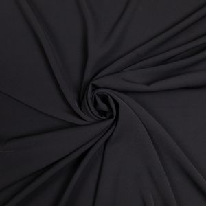 Kostīmu audums Luxe Crepe / 30 Melns