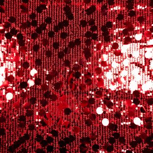 Tīkla audums ar fliteriem Circles / 5 Sarkans