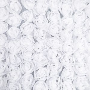 3D šifona audums Rose / Ziloņkaula