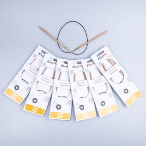 KnitPro koka apļadāmadatas Basix Beech 60 cm / Dažādi izmēri / KnitPro