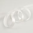 Vienpusējs atlasa lente 20 mm / balts 101