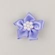 Zieds no auduma lentītes ar pērli 37 mm / Violets