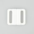 Plastmasas bikini krūštura aizdare / 18 mm / 29202-101 Balts