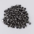 Divpusējiem kniede 6 mm, 80 gab / Melna Niķelis