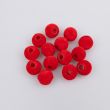 Samts Pērlītes 12 mm 14 gab / Sarkans 162