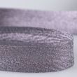 Lurex slīpā diega lenta 25 mm / Pelēki lillā 8112