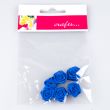 Roze no auduma lentītes mazs/  Zils 352
