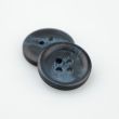 Apaļa poga ar apmalēm / 23 mm/ Tumši zils