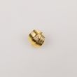 Metala poga ar apmalēm 15 mm / Shank button, Gold