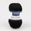 Kokvilnas dzija Mocha Yarn Slim Cotton 50 g / 02 Black