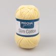 Kokvilnas dzija Mocha Yarn Slim Cotton 50 g / 029 Yellow