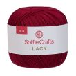 Tamborēšanas Diegi Soffie Crafts Lacy 50 g / Vīna 10