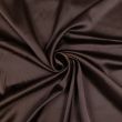 Vienkrāsains Crepe Satin audums / 82 Šokolādes brūns