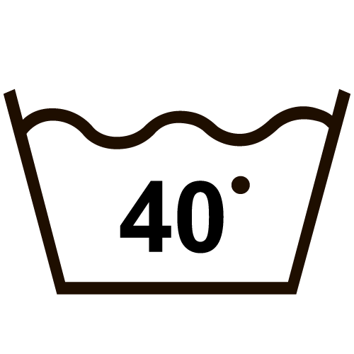 Mашинная стирка до 40°C