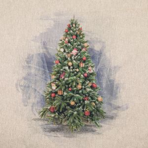 Декоративная купонная хлопчатобумажная ткань / Рождественская елка