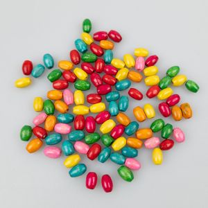 Деревянныe бусины 5x8 мм MIX