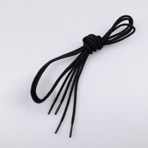 Шнурок для ботинок PV 2 мм 100 cм / Черный 332