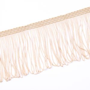 Бахрома для платья / Beige 605 / 75 мм