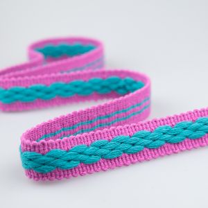 Сумочная лента 22 мм / Фиолетовый/Синевато-зеленый
