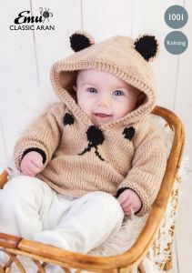 Knitting pattern / Baby Teddy Bear Hoodie / 1001