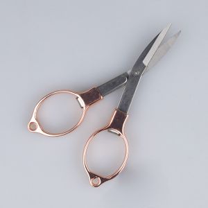 Складные ножницы 10 см / Розовaя Золотa