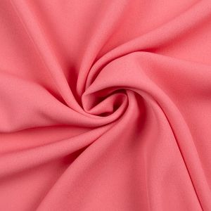 Однотонный искусственный шелк "Soft Touch" / Темно-розовый