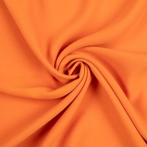 Однотонный искусственный шелк "Soft Touch" / Oранжевый