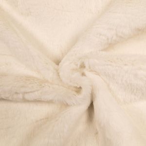 Искусственный мех с коротким ворсом / Белый
