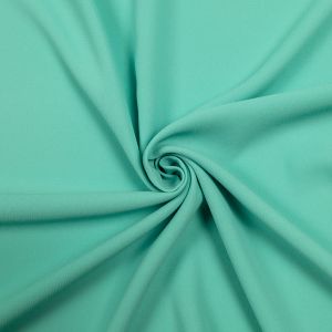 Креповaя костюмная ткань / Темно- Мятно-зеленая