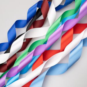 Односторонняя атласная лента 30 мм /  Разные тона