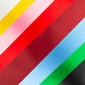 Односторонняя атласная лента 100 мм /  Разные тона